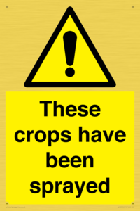 These crops have been sprayed